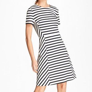 Brooks Brothers Striped Ponte Knit Dress
